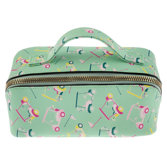 Karma Cosmetic Case, 7"L x 3"W x 3"H, Golf