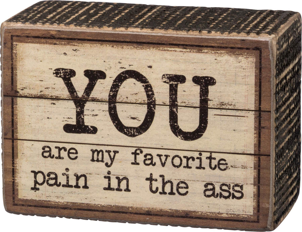 Primitives by Kathy Decorative Signage, 3.5 x 2.5-Inches, white