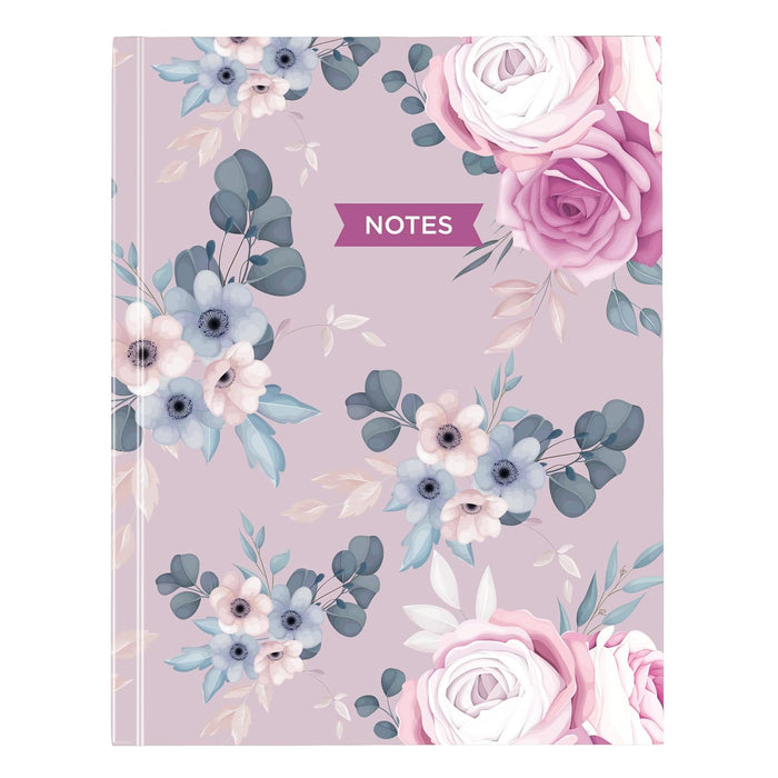 Blueline Blank Book, Lavender Floral