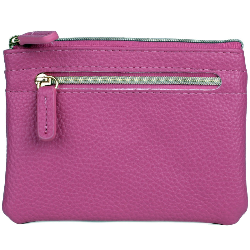 Julia Buxton Solid Pebble Vegan Leather Lg. ID Coin Case