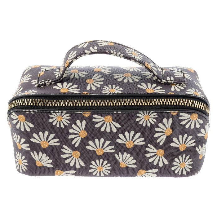 Karma Cosmetic Case, Approx. 7"L x 3"W x 3"H, Daisy