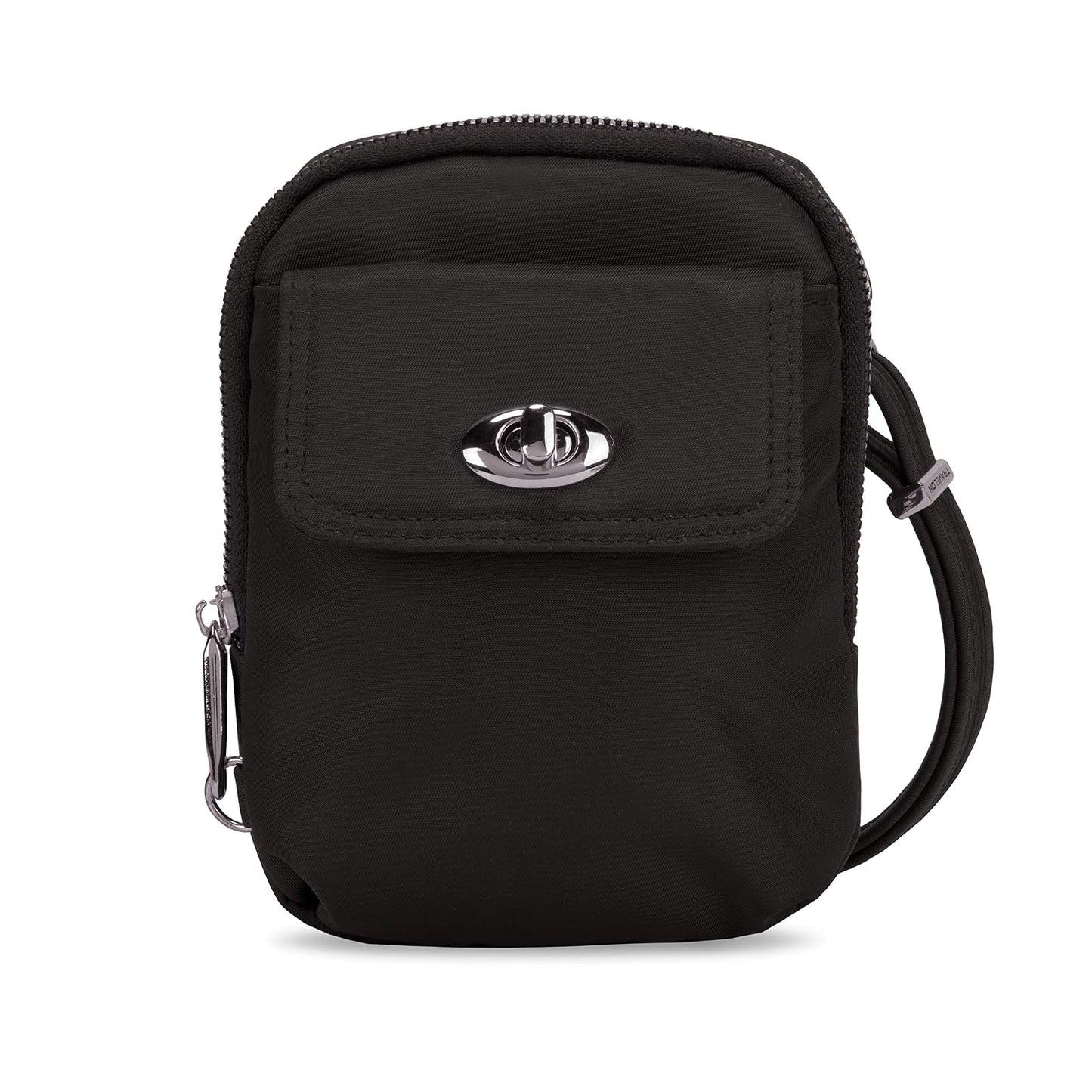 Travelon Women's Anti-Theft Tailored Crossbody Phone Pouch Cross Body Bag Onyx One Size