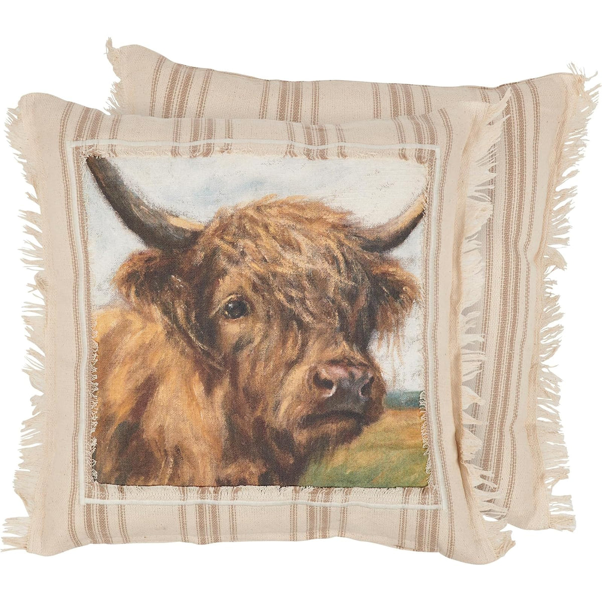 Primitives by Kathy Pillow, 14x14, Highland Cow
