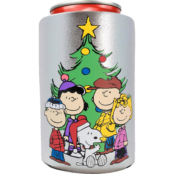 Spoontiques Beverage Insulator, Neoprene Can Cooler, Peanuts Christmas