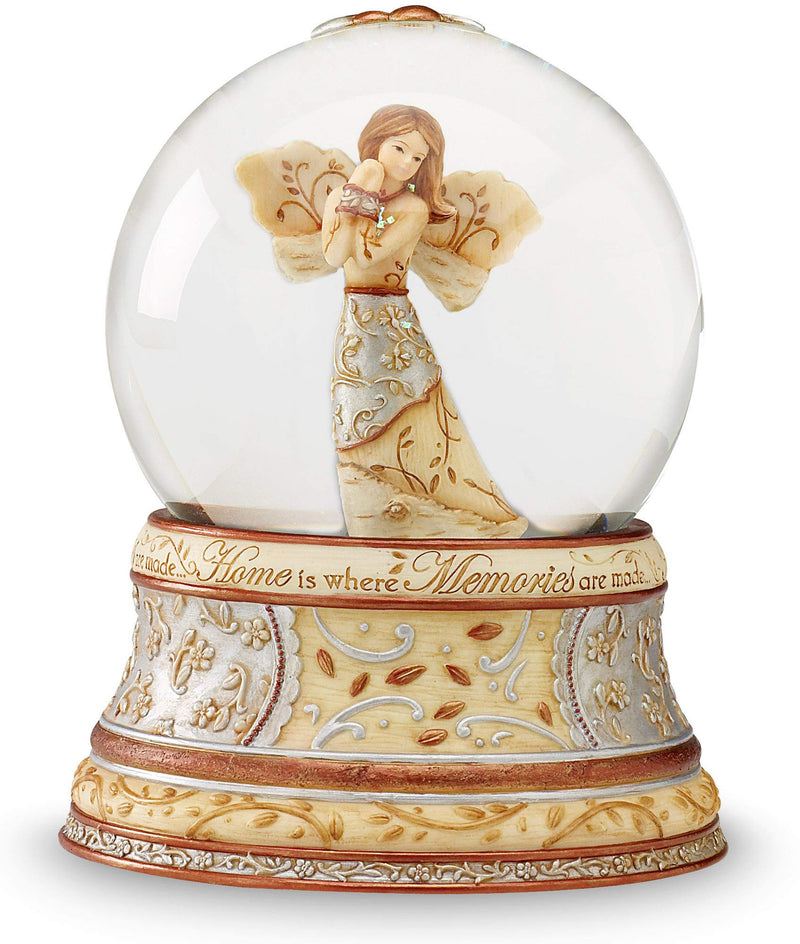 Elements Home 100mm Musical Waterglobe by Pavilion, 6-Inch, Inscription Home is Where The Memories are Made