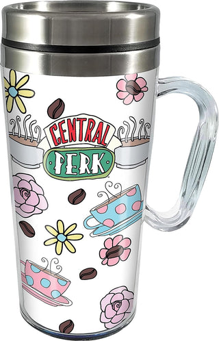 Spoontiques - Friends Central Perk - Insulated Travel Mugs - Acrylic and Stainless Steel Drink Cup