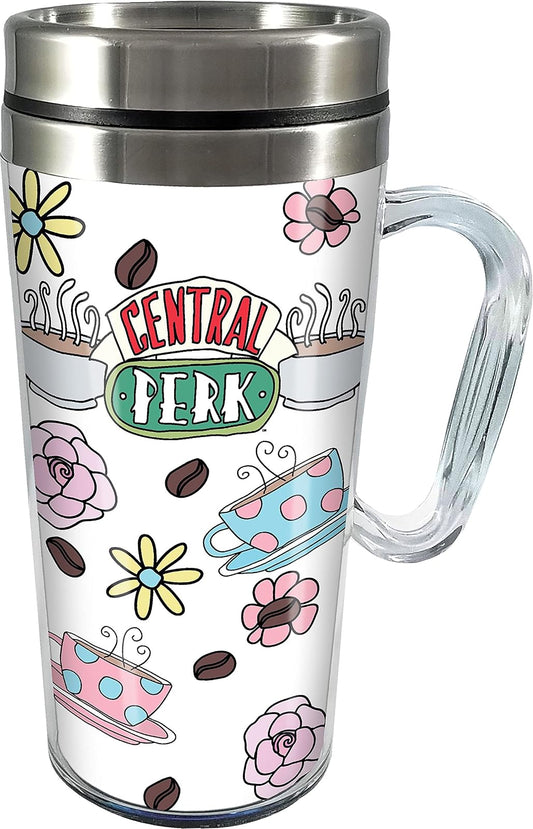 Spoontiques - Friends Central Perk - Insulated Travel Mugs - Acrylic and Stainless Steel Drink Cup