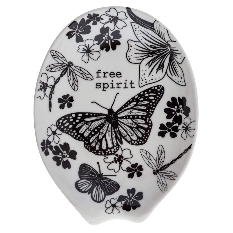 Karma Gifts KA1025 KARMA SPOON REST, OS, BUTTERFLY