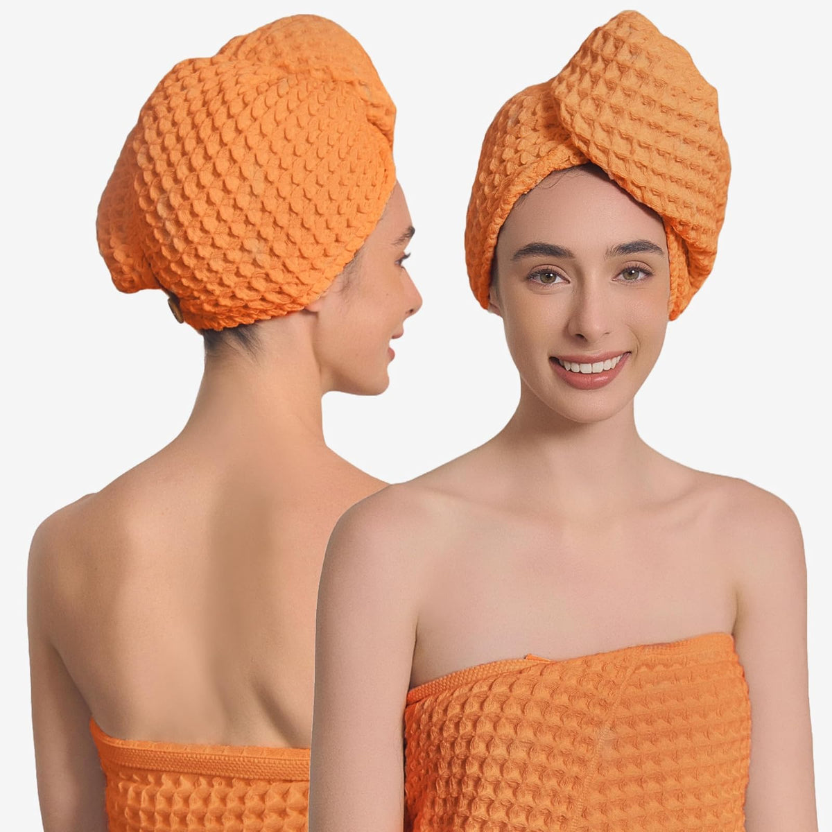 KOSMU Towel, 12.5 inches x 25.5 inches, Coral Orange