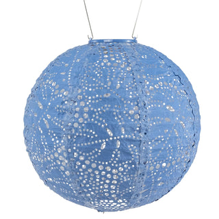Allsop Electric Lantern, 12-Inch, Cornflower Blue