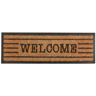 Esschert Design Rug, 10" x 2'6" (Rectangular), Black