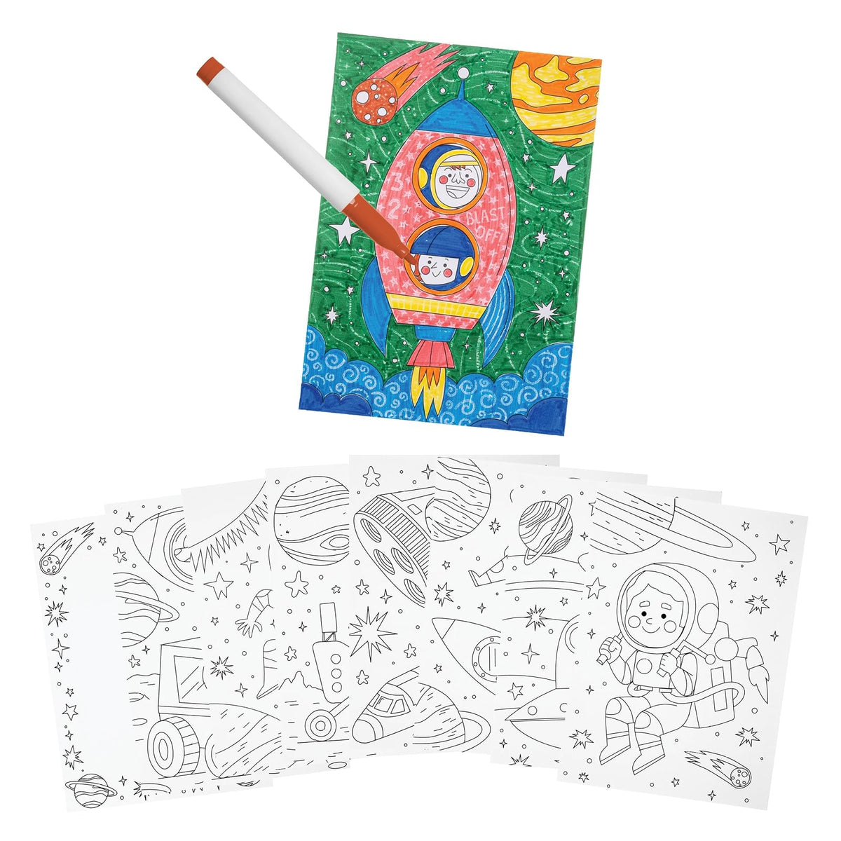 Stephen Joseph Art Craft Kit, 5.5 x 8 inches, Blue