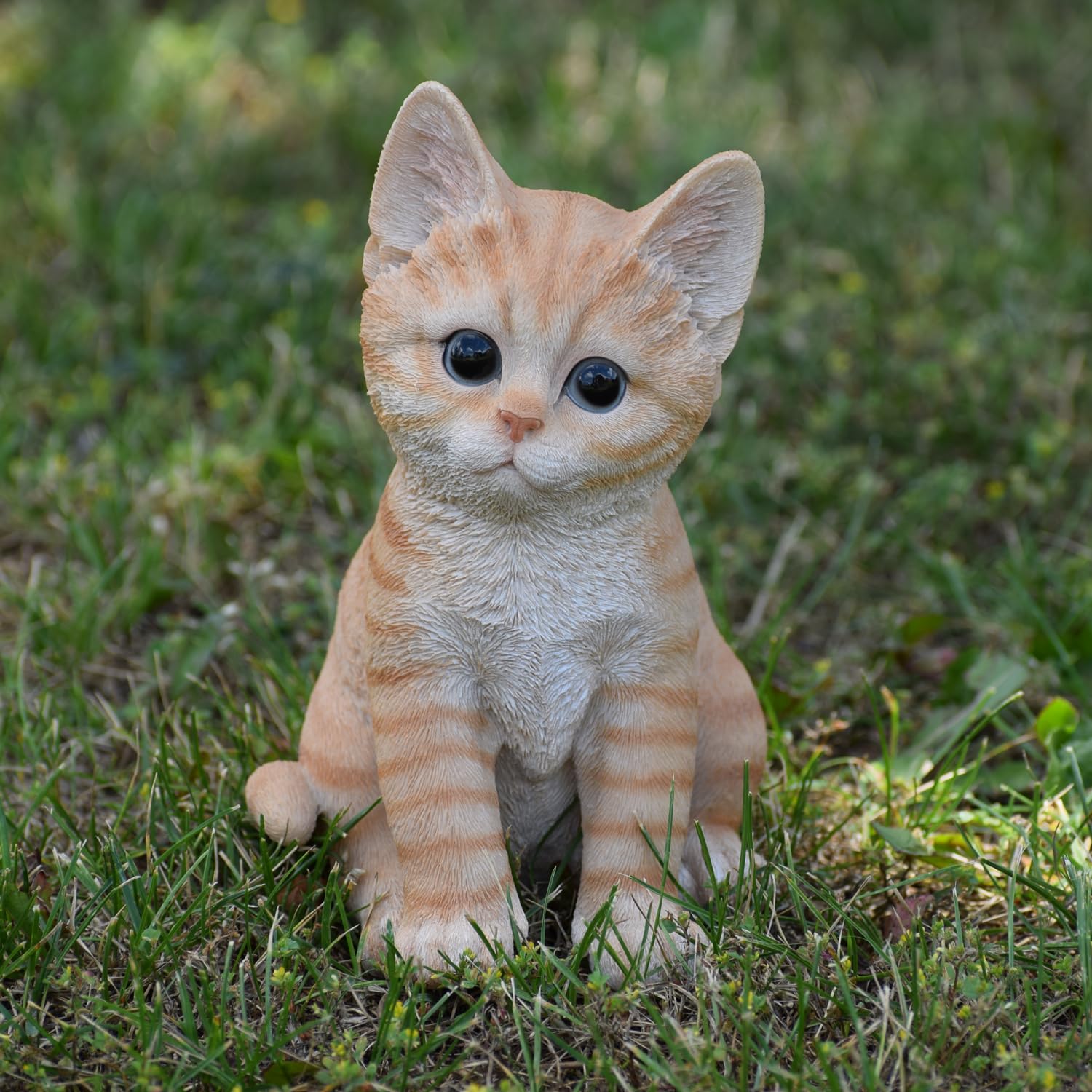 Hi Line Gift Ltd Tabby Cat Figurine, Orange
