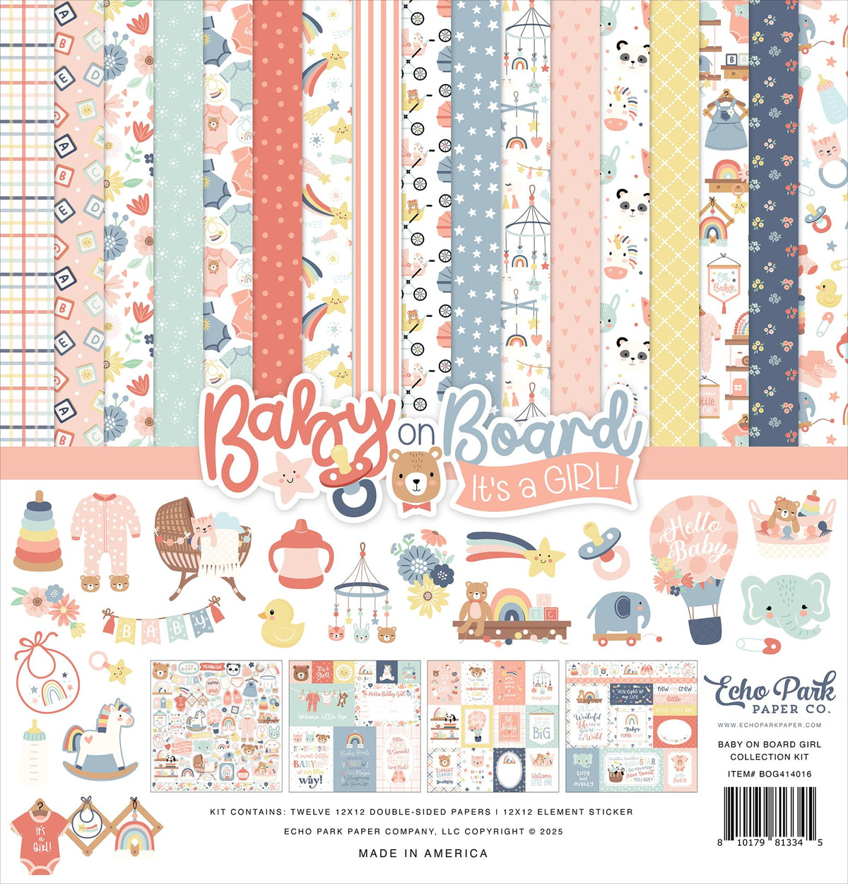 Baby On Board - Girl Collection Kit