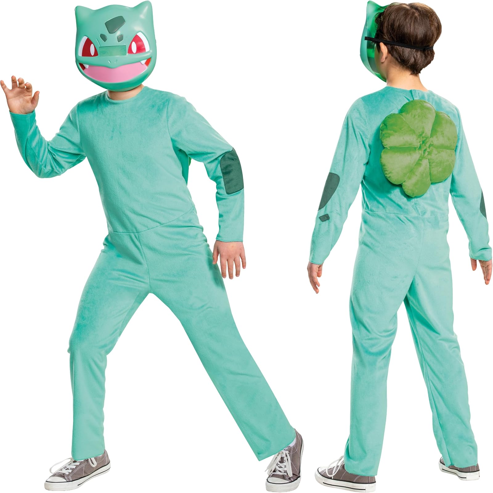 Disguise Pokemon Costume Bulbasaur for Kids, Children's Classic Character Outfit, Child Size Large (10-12) Green