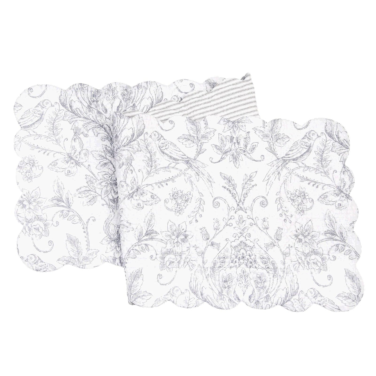 C&F Home Table Runner, 14" x 51", Grey