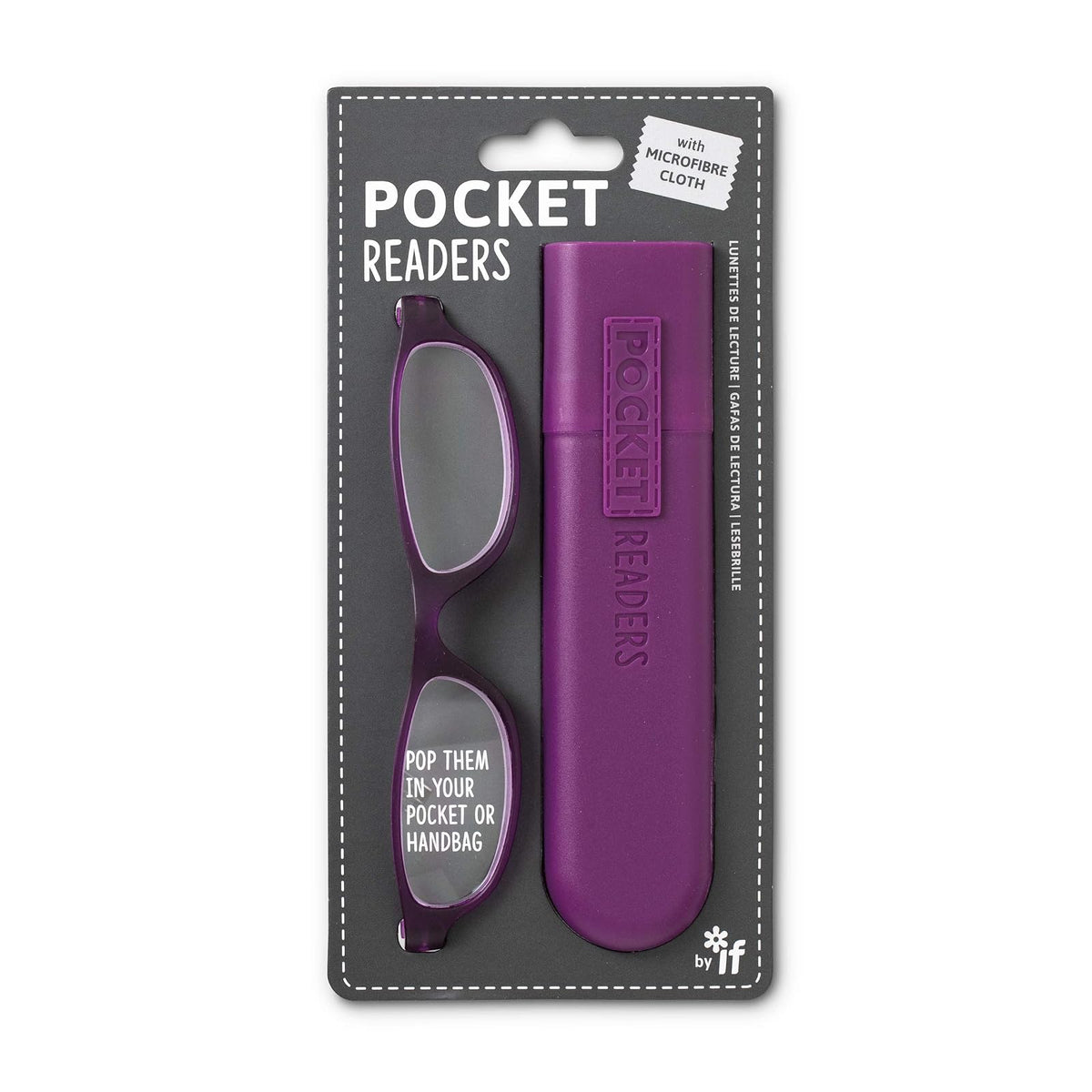 IF Corrective Eyeglasses, +2.5, Purple