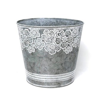 allgala Planter, 8 Inch, Round Grey