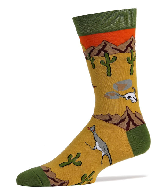 Oooh Yeah Socks Mens Novelty Funny Crew Socks Roadrunner