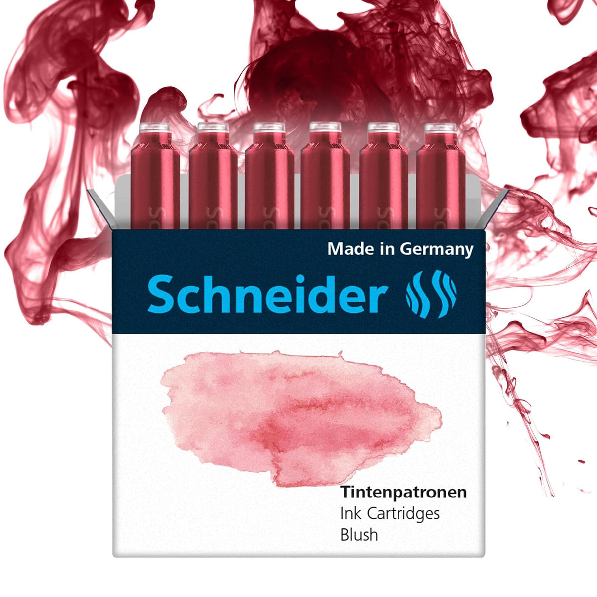 Schneider Pen Marker Ink Cartridge Refill, Pink, Fountain