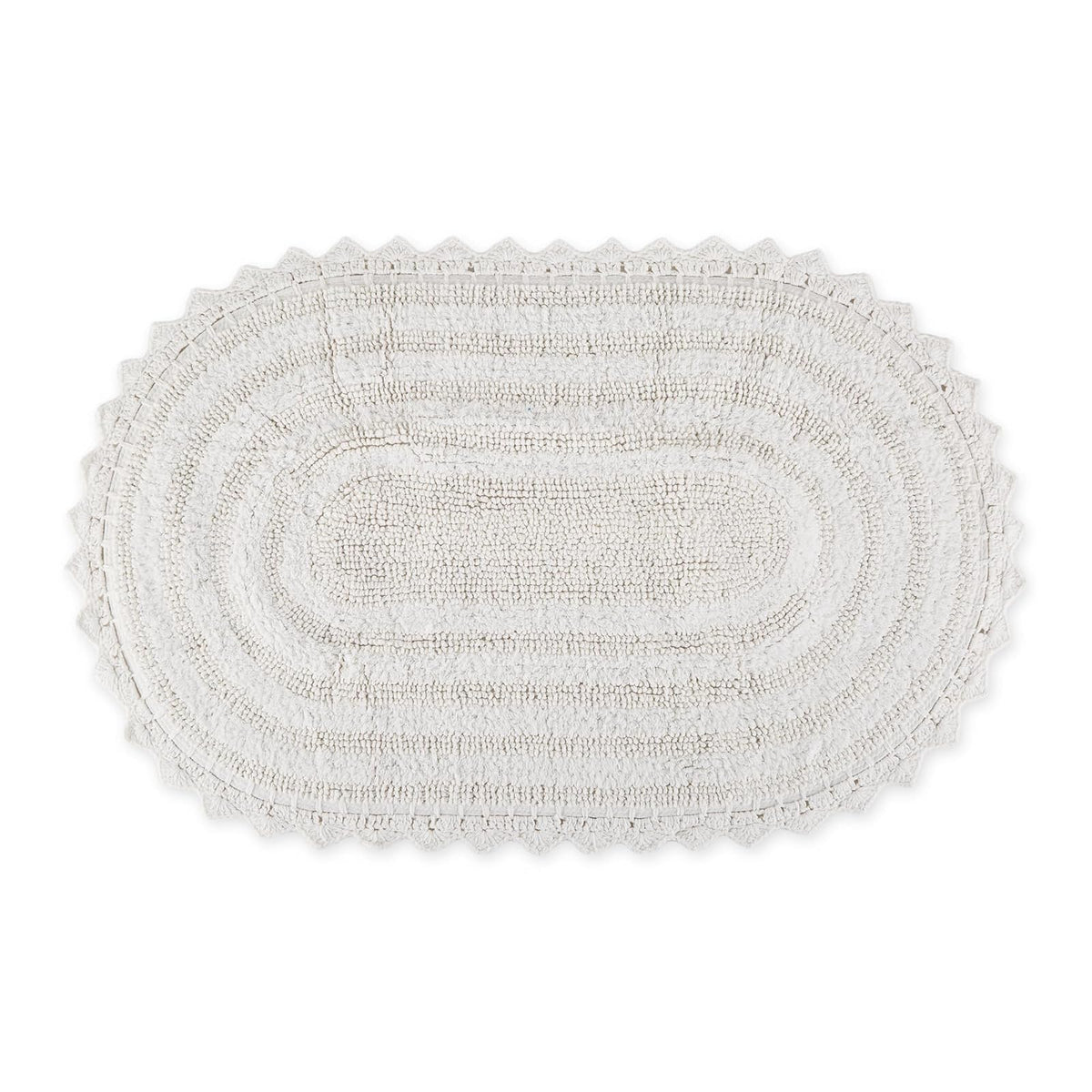 DII Rug, 1'9" x 2'10" (Oval), White