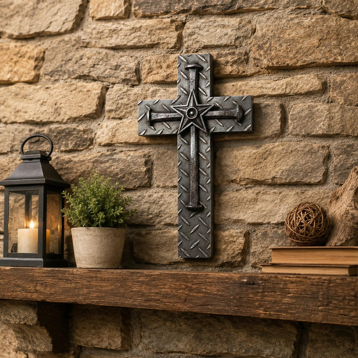Comfy Hour Wall Art, 6.9"L x 0.7"W, Dark Brown With Metallic-Tone Accents
