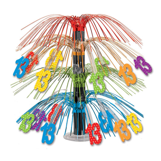 Beistle "13" cascade centerpiece, Multicolored