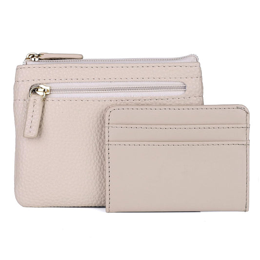 JYS Enterprise Julia Buxton Pebble RFID Pik-Me-Up¬Æ Large ID Coin / Card Case White Pepper