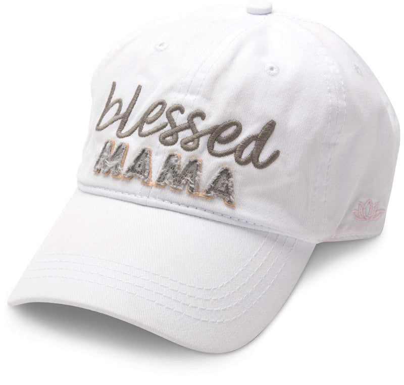 Pavilion - Blessed Mama White Adjustable Snapback Baseball Hat