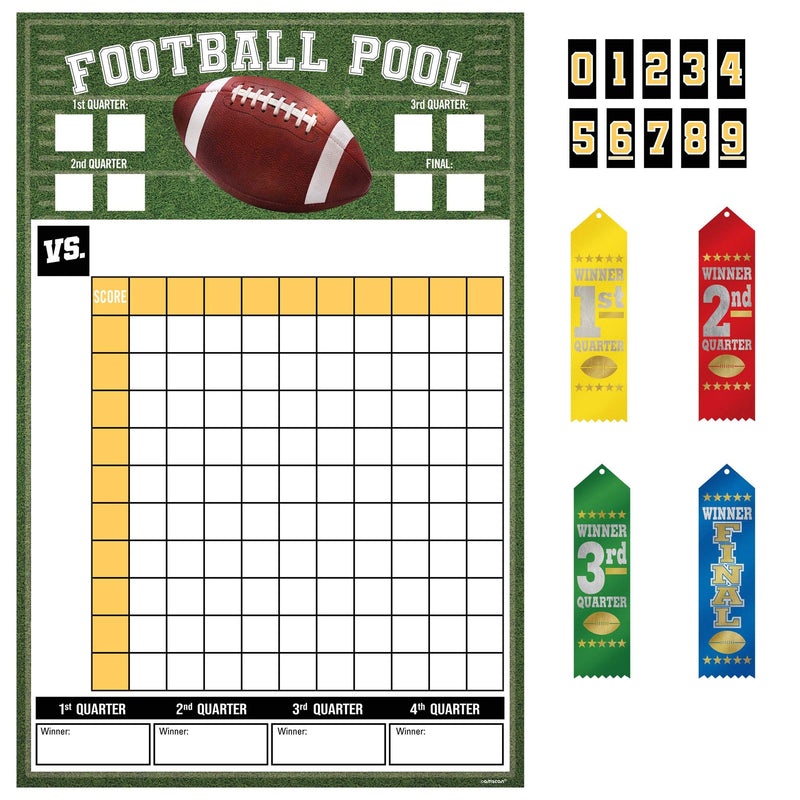 Amscan Football Pool Ribbons Party Game Kit, Multicolor