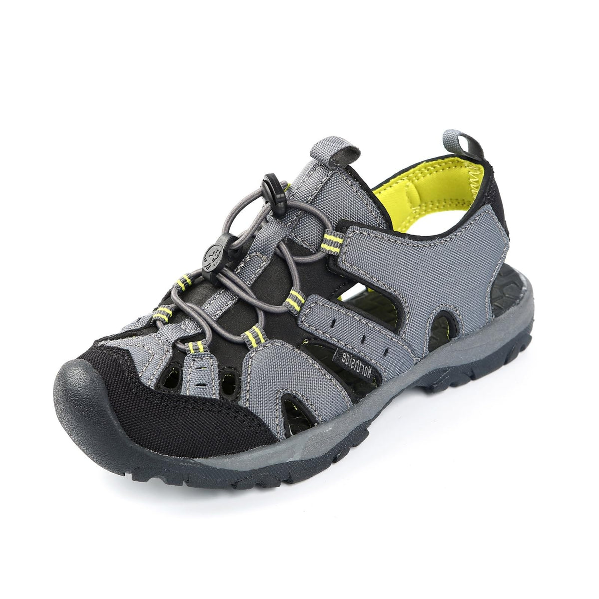 Northside Sandal, 11 Little Kid, Gray/Volt