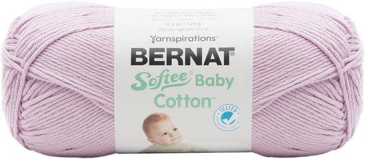 Spinrite Yarns (CA) Bernat Softee Baby Cotton YARN, Soft Plum