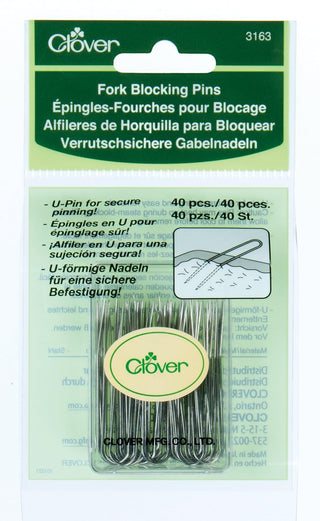 Clover 3163 Fork Blocking 40 Count U-Pins, 1-3/4-Inch