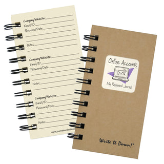Write it Down Blank Book, Mini-size, Kraft Brown