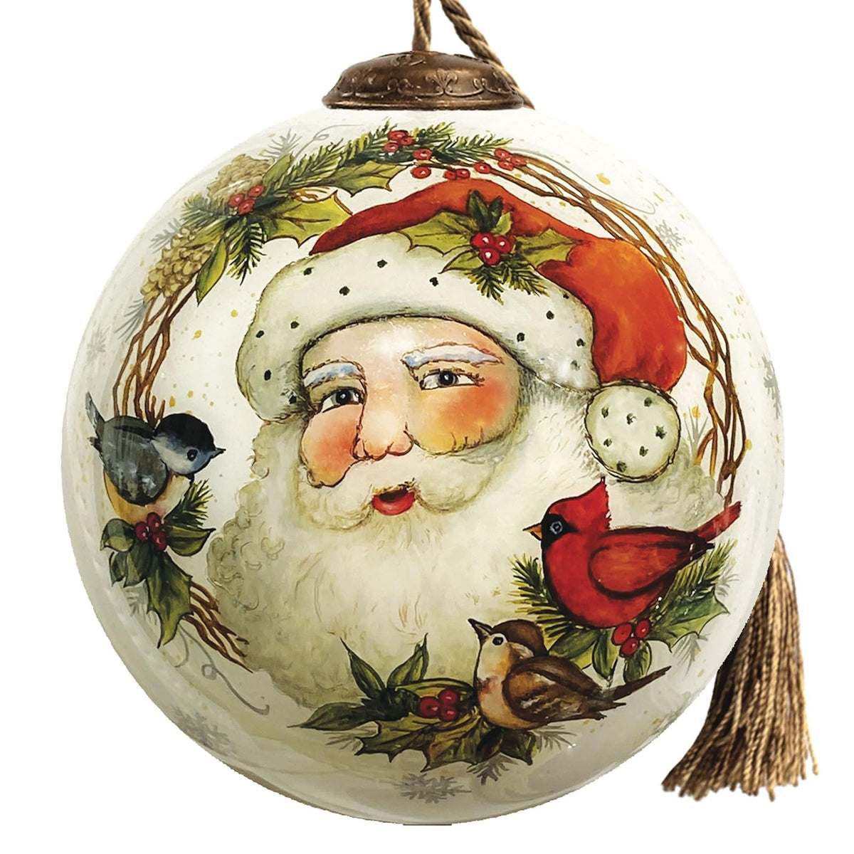 Inner Beauty Hanging Ornament, 3 inch, Green, Red