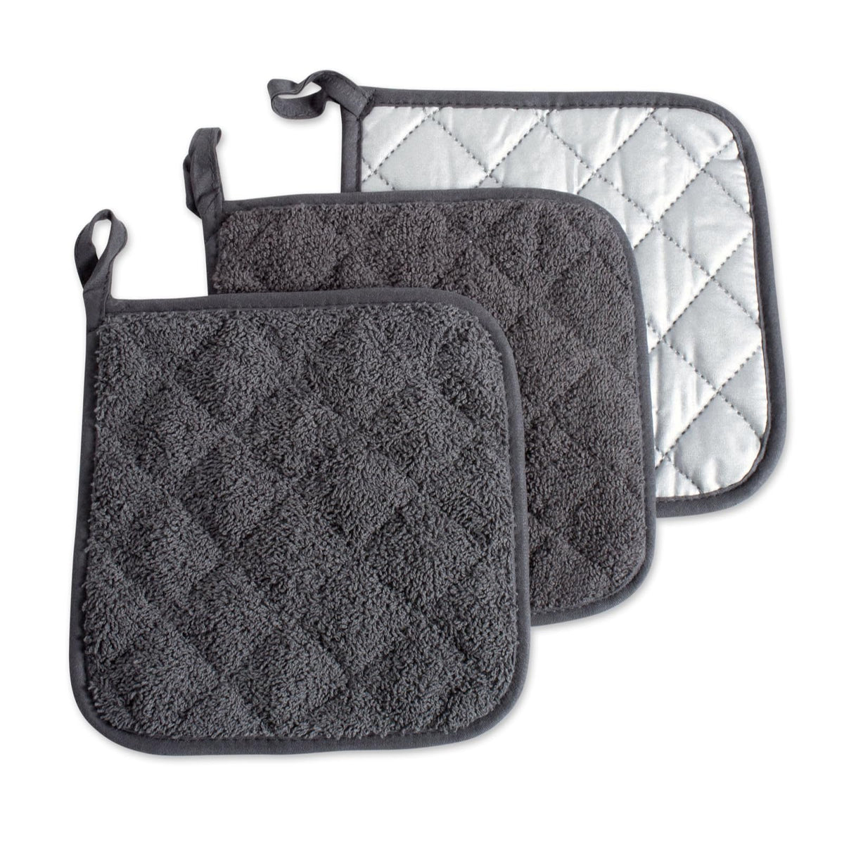 DII Pot Holder, Potholder (3 Piece), Mineral Gray