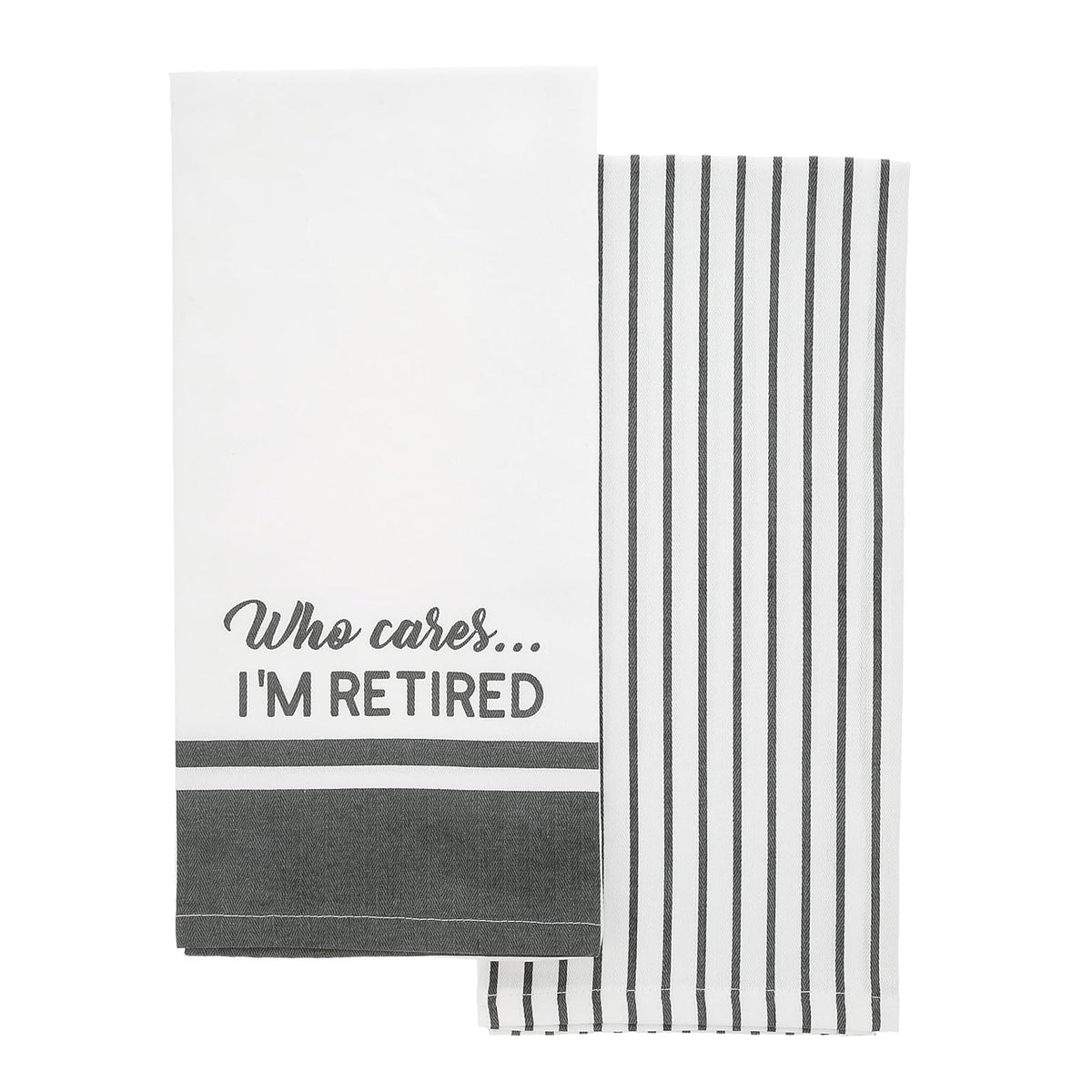 Pavilion Gift Company Towel, 20" x 28", Gray & White