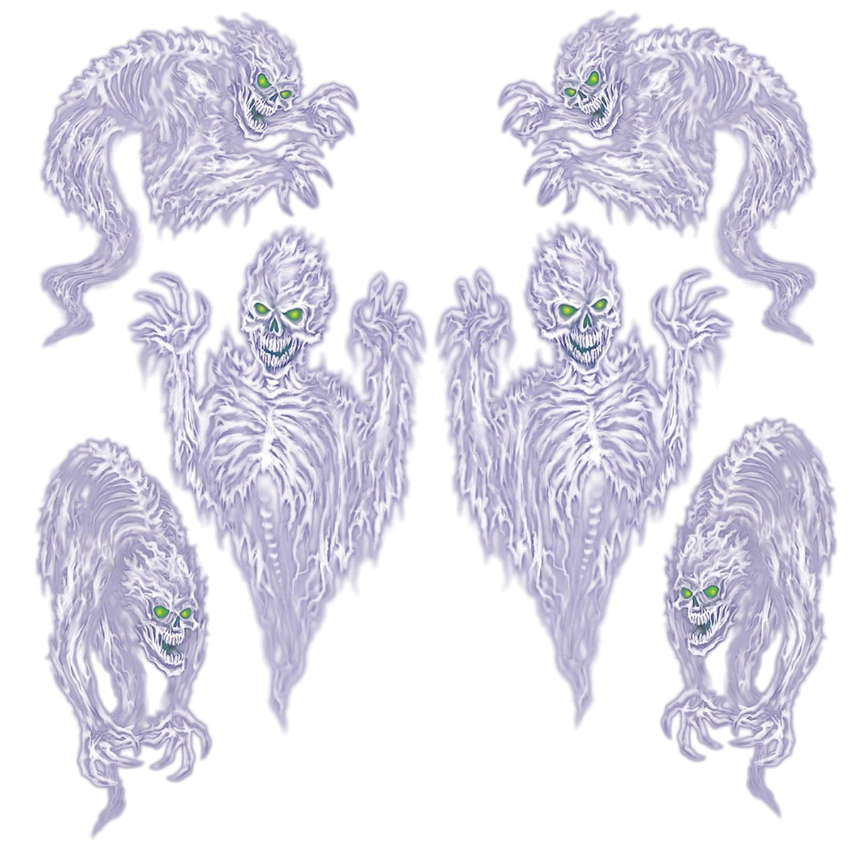 Beistle Decorative Cutout, Standard, White/Green