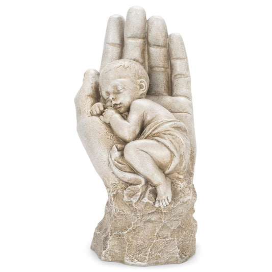 Roman In the Palm of His Hand Garden Statue