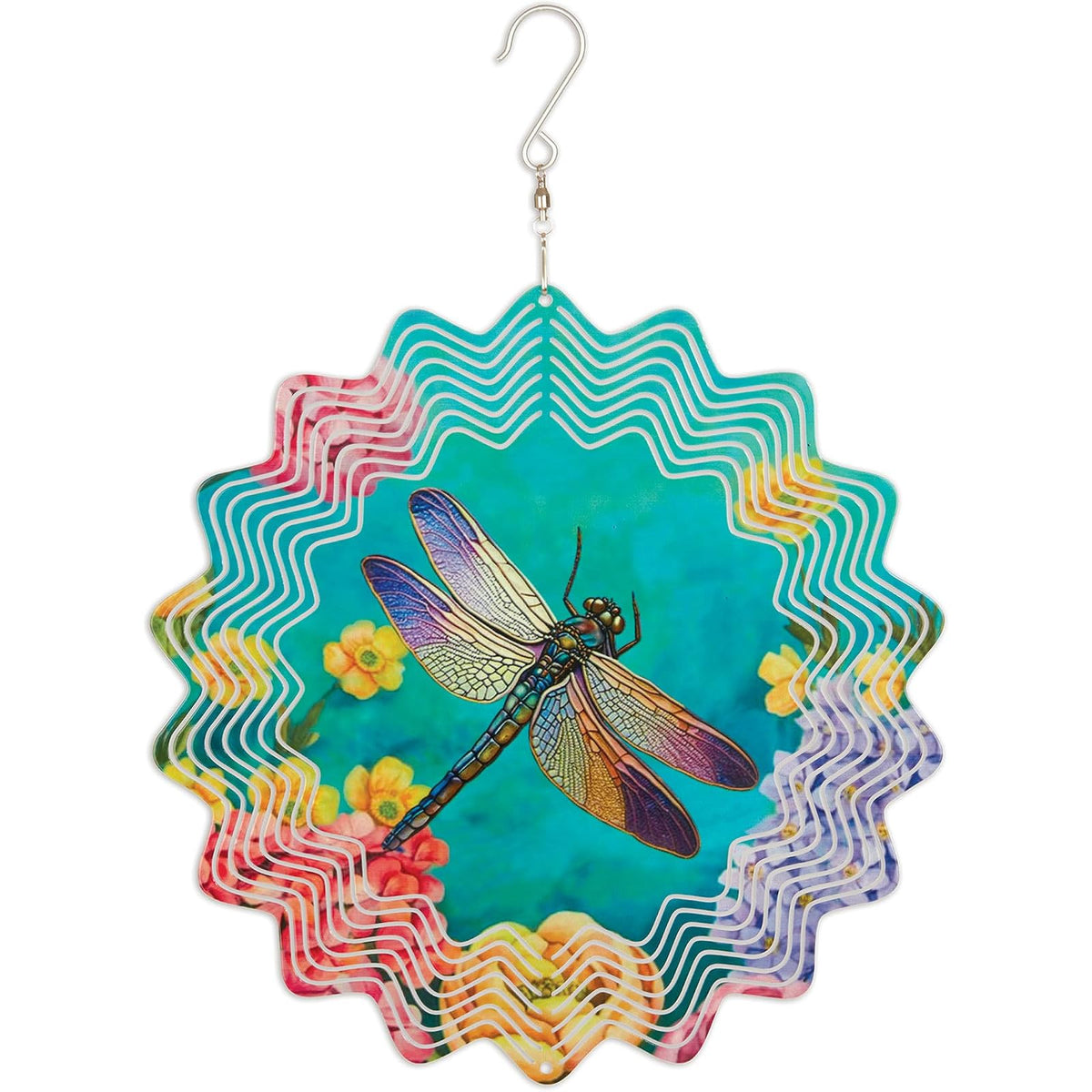 Sunset Vista Designs Wind Spinner, 11" Tall, Dragonfly