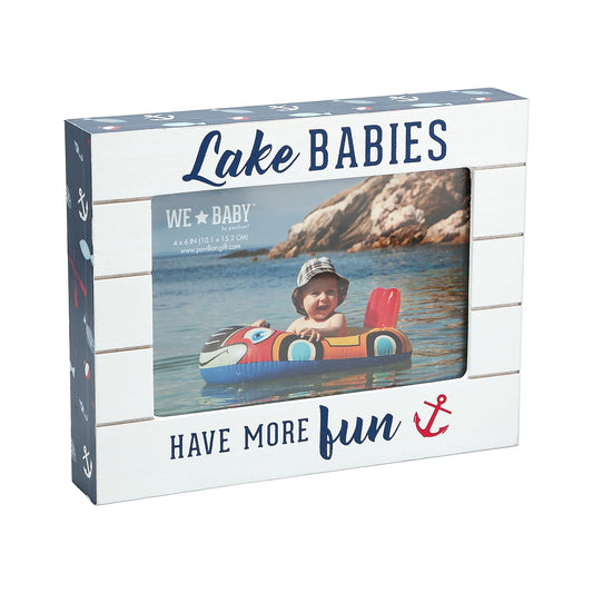 Pavilion Gift Company Picture Frame, 7.5" x 6", White, Blue