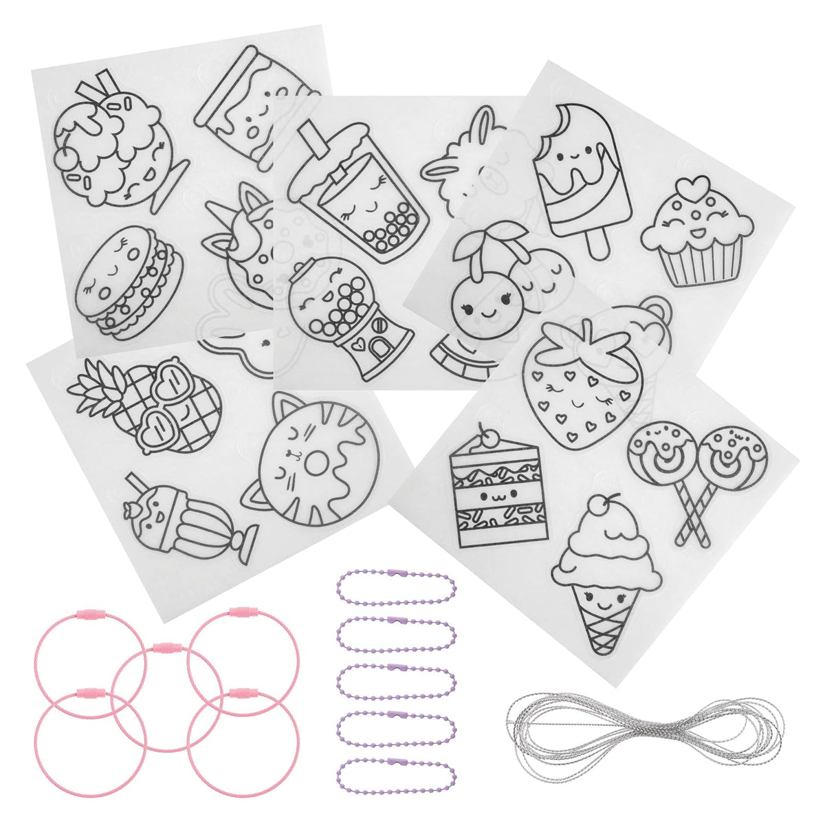 Stephen Joseph Art Craft Kit, 6 inches x 6 inches, Sweet Shop