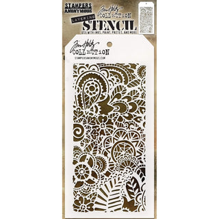 Tim Holtz - Stampers Anon Template Stencil, One Size, Doodle Art 2 -Layered