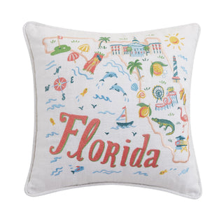 Peking Handicraft Pillow, 14" x 14", Multicolor