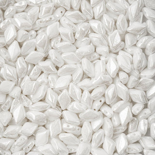 John Bead Craft Bead, Small, Chalk White Luster