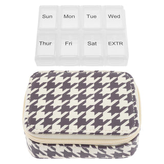 Karma Personal Pill Dispenser, One Size, Houndstooth