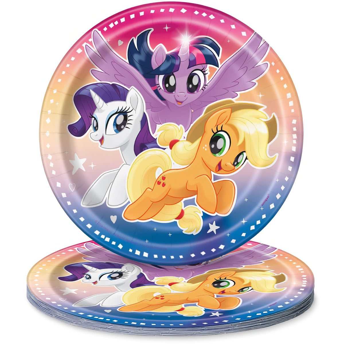Unique Dishware Plate, One Size, Multicolor