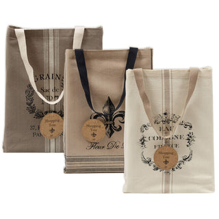 DII Tote Bag, 15x15.25x4", French Print