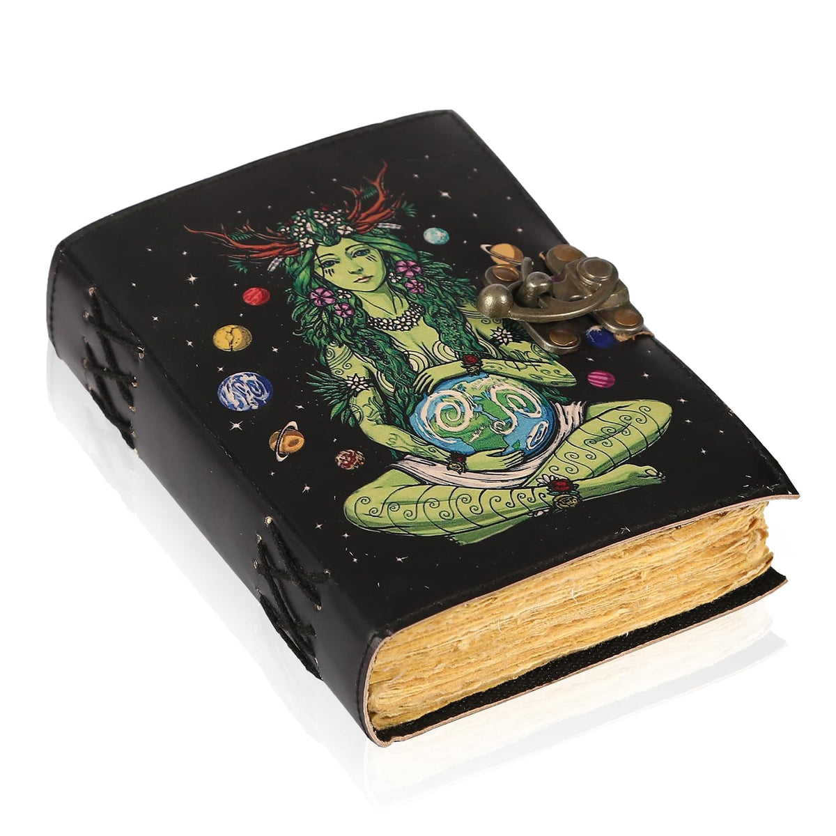 TUZECH Blank Book, 7 Inches by 5 Inches, Brown
