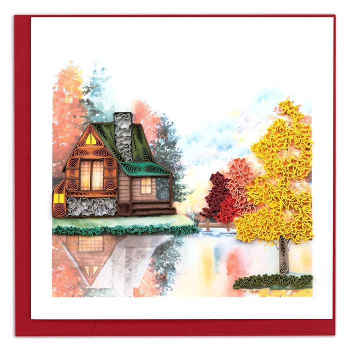 Quilling Card Greeting Card, 6 x 6 inches, Multi